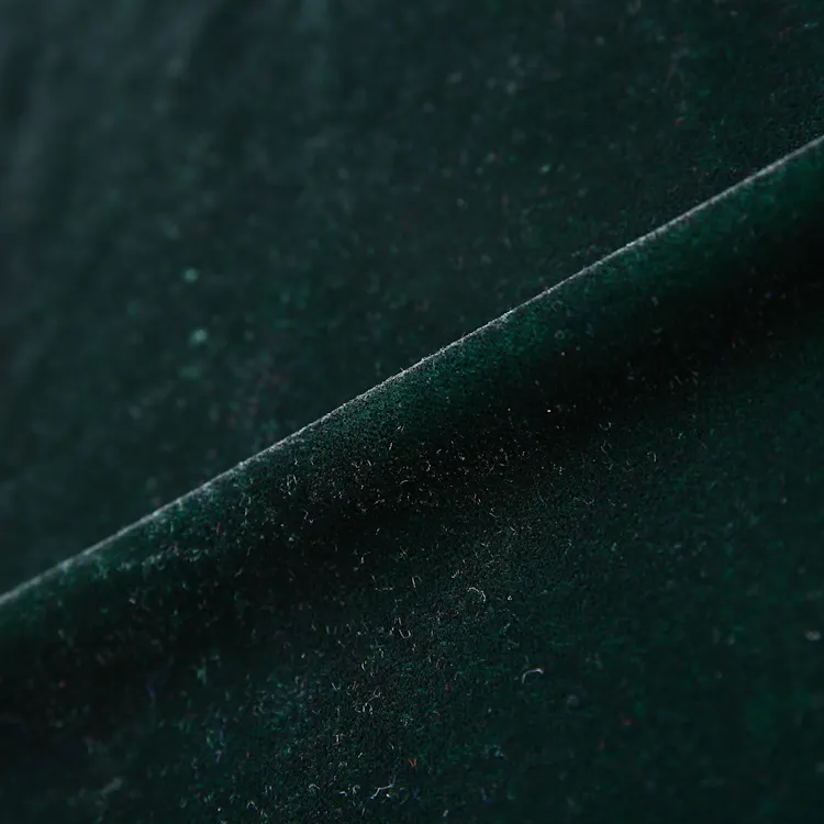 100% Polyester tissu Rắn Màu Xanh Lá Cây đậm Nhung Bọc Vải Đồng Bằng Dệt Hàn Quốc Lụa Nhung Vải 5000 Cho Quần Áo