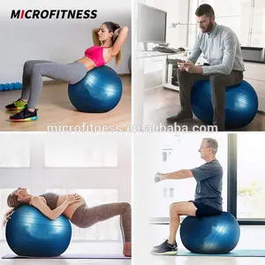 Fitness Exerciser Custom Logo Best Selling Anti-burst Fitness Exercise Stability Yoga Ball Gym Ball 45cm 55cm 65cm 75cm 85cm 95cm
