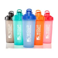 OEM Custom Food Grade Bottom Price BPA Free Fitness Shaker Water Bottle Plastic Protein Shaker Bottle Wholesale 700 ml
