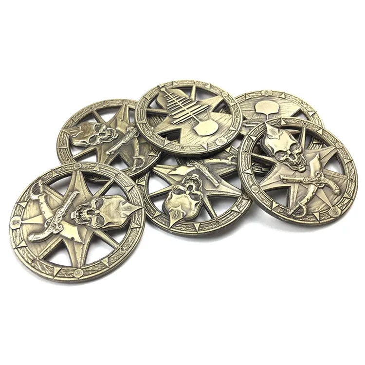 Китайская фабрика, Высококачественная сувенирная монета, 3d медаль под заказ с античной латунью