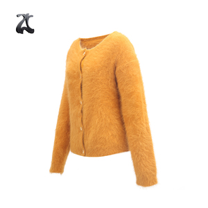 Últimos diseños suéteres de Angora abrigos nuevo diseño Sueter de piel de conejo de punto - Product Image 2
