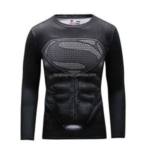 poliéster Deporte Camiseta/camiseta de superhéroe Marvel vengadores <span class=keywords><strong>Super</strong></span> Héroes <span class=keywords><strong>Superman</strong></span> hombre de compresión tes superior - Product Image 5