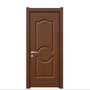 مواد صديقة للبيئة <span class=keywords><strong>PVC</strong></span> طلاء WPC باب خشبي داخلي تصميم سعر المصنع YK604 - Product Image 1