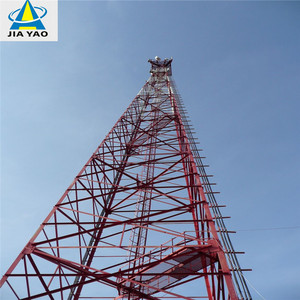 100 pies autoportantes de acero galvanizado en caliente galvanizado GSM LTE antena celular móvil telecomunicaciones bts refugio - Product Image 5