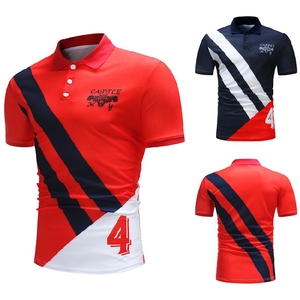 <span class=keywords><strong>Nuevo</strong></span> color sólido casuales de los hombres camisetas de gran tamaño de logotipo personalizado camisa de <span class=keywords><strong>polo</strong></span> - Product Image 3