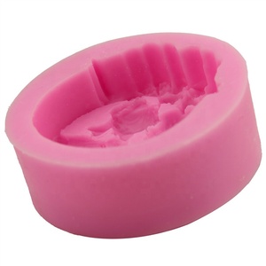 DIY แม่พิมพ์อบ3D ทารกน่ารักแต่งงานจูบ3D ซิลิคอน Fondant แม่พิมพ์เค้ก - Product Image 4