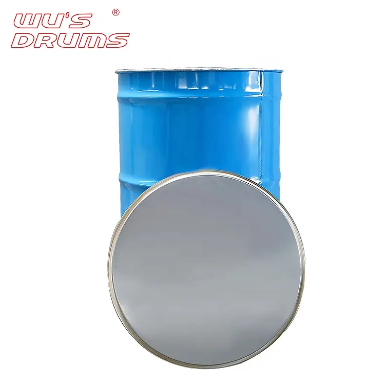 Proveedor Chino de acrílico azul abrir la tapa de aceite de acero pintura cubo