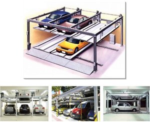 Garage mécanique multi-niveaux pour voitures et toboggan - Product Image 2