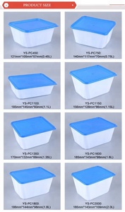 <span class=keywords><strong>Repas</strong></span> épicerie micro-ondes four cuisine de stockage hermétique récipient de nourriture en plastique pour anti congelés - Product Image 5