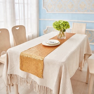 L'europe Satin Brodé Tissu Tapis Coureurs pour Les Couloirs <span class=keywords><strong>Bleu</strong></span> Chemins de <span class=keywords><strong>Table</strong></span> - Product Image 6