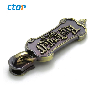 Venta caliente personalizada personal logo metal <span class=keywords><strong>cursor</strong></span> de la <span class=keywords><strong>cremallera</strong></span> y tirador - Product Image 1