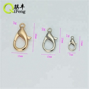 QF7805 pulsera de cuero color broche de plata bolsa de perro gancho - Product Image 3