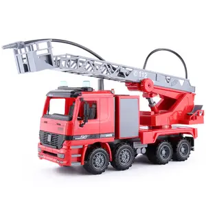 Large Fire Truck Toy Shooting Water With Working Pump And Ladder Big Play Emergency Engine Rescue Vehicle For Kids