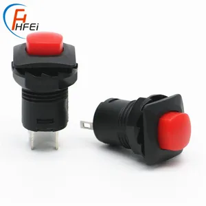 12mm mini 24 volt DS-425 426 momentary plastic kan j4 2 pin horn selector push button switch