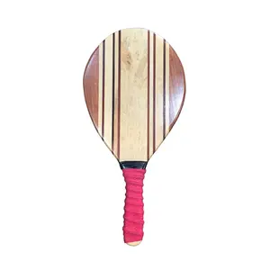 Massief Houten Frescobol Racquet Bal Bat Set