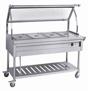 Equipo de restauración Acero inoxidable Bain Marie comida caliente carro - Product Image 5