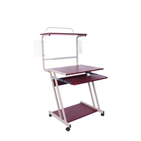 Étagère de bureau inclinable pour ordinateur, avec moniteur encastré, bureau incurvé