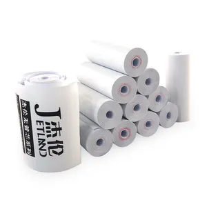 Jetland Kualitas Tinggi Kertas Thermal 57 Mm X 20 Mm Tanpa Biji Mini Penerimaan Kertas, 12 Rolls Per Lot