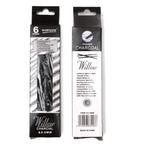 6 Pcs Nero Scuro di Arte Set Matita <span class=keywords><strong>Disegno</strong></span> Schizzo del Carbone di legna Bar Bastone Per La Pittura A Olio di Arte Forniture - Product Image 3