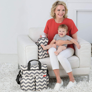 Impression personnalisée Changement de Couche de Grande Capacité Étanche Fourre-Tout Bébé Sacs à Couches - Product Image 6