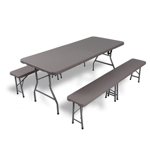 Bruin Rotan/Rieten Meubels Sets <span class=keywords><strong>Outdoor</strong></span> 6ft Plastic Vouwen Tuin Bench - Product Image 4