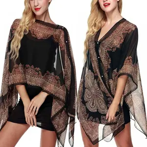 Top Quality Decoration Beach Coverup Women Sportswear Adults Print Swimwear & Beachwear 2019 Summer Ladies Beach Cover up 100000