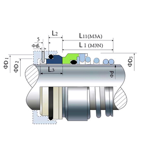 Bán buôn phổ biến nhất <span class=keywords><strong>Burgmann</strong></span> 1.4571 <span class=keywords><strong>M3N</strong></span> Hilge Bơm Con Dấu Cơ Khí - Product Image 3
