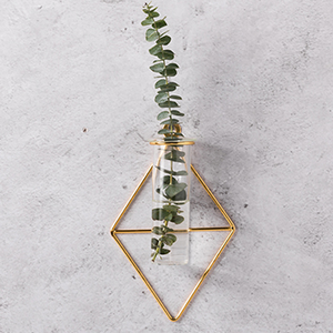 Set di 2 di Vetro Decorativo Del <span class=keywords><strong>Cuore</strong></span> Del Fiore <span class=keywords><strong>Vaso</strong></span> D'oro <span class=keywords><strong>Vaso</strong></span> di Supporto In Metallo Con Cerniera Germoglio di Prova Tubi Vasi Display - Product Image 6