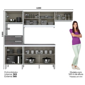 Bền Sơn UV In MDP MDF màu trắng và màu xám tủ bếp 7 cửa 2 ngăn kéo với truy cập cho căn hộ hoặc khách sạn sử dụng - Product Image 4