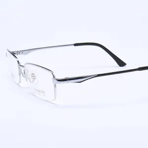 Lunettes de soleil minces pour hommes, monture optique à demi-bordure en titane pur, à la mode, offre spéciale de haute qualité 8652