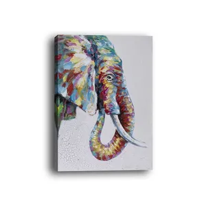 Animal abstract art canvas painting used for living room decoration