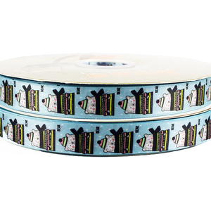 Fabricante de encargo 100% poliéster <span class=keywords><strong>1</strong></span> pulgadas 25mm bruja halloween patrón de cinta de satén impreso - Product Image 5