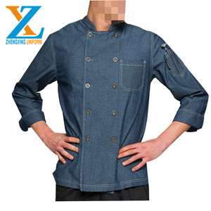 Unisex Chef Coat Bake and Roast ristorante uniforme aggiornamento stile <span class=keywords><strong>abiti</strong></span> <span class=keywords><strong>da</strong></span> <span class=keywords><strong>lavoro</strong></span> mezza manica Workwear <span class=keywords><strong>per</strong></span> l'estate - Product Image 3