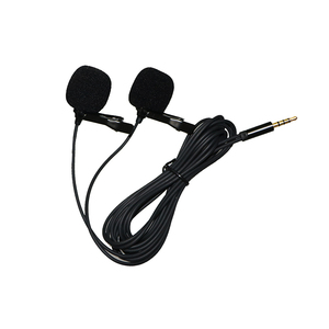 Nouveaux Produits à Double Tête Revers <span class=keywords><strong>clipsable</strong></span> à Condensateur Omnidirectionnel Micro Cravate pour iPhone - Product Image 3