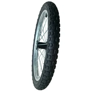 <span class=keywords><strong>ล้อ</strong></span>รถม้าท่องเที่ยวแบบมีซี่ลวดเหล็ก ยางลม พร้อมเพลาและลูกปืน - Product Image 1