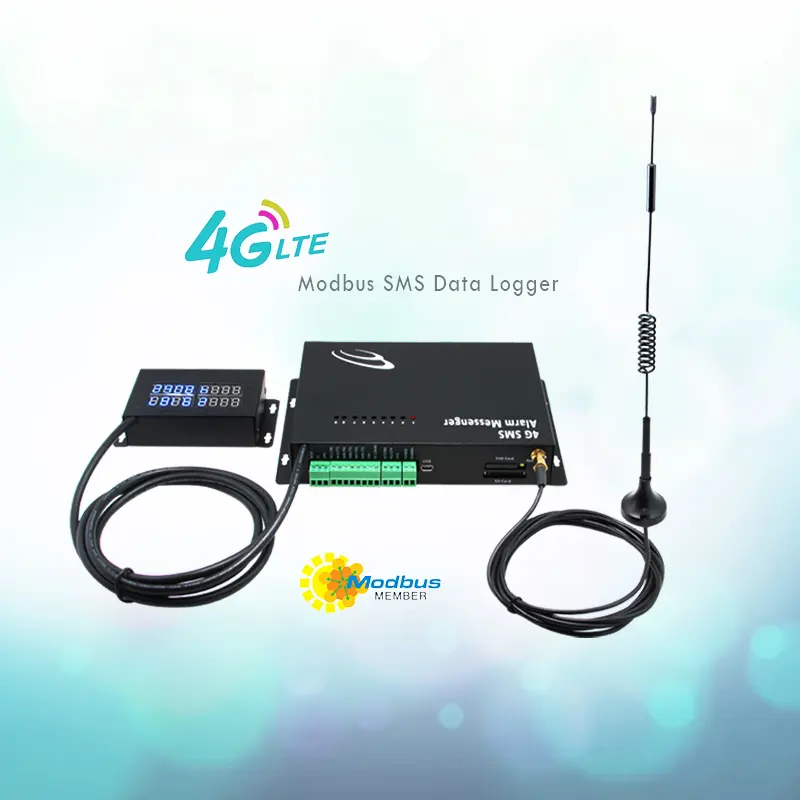 4G Modbus Meter Data logger wireless alarm sms app remote control