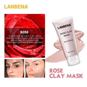 LANBENA de bambú natural Rosa arándano de Frijol mungo orgánico máscara facial de barro 4 pcs - Product Image 4