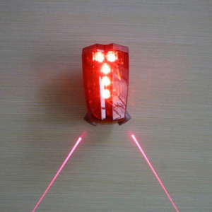 Luci rosse posteriori da ciclismo indicatore di coda di sicurezza Laser posteriore ricaricabile Usb per altri Set di luci per biciclette accessori per bici a Led - Product Image 5