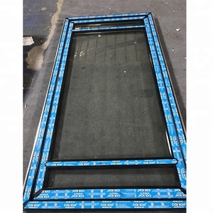Foshan fabbrica diretta doppia <span class=keywords><strong>finestra</strong></span> a battente di vetro e porta Upvc/Pvc altre porte a prezzo competitivo - Product Image 1
