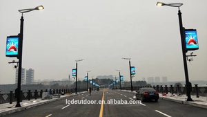 768*1408 P4 Bên Đường Đầy Đủ Màu Sắc <span class=keywords><strong>LED</strong></span> Cực Dấu Hiệu Kỹ Thuật Số Trên Cực Cho Quảng Cáo - Product Image 4