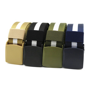 Tissu En Nylon Ceinture En Plastique Boucle hommes Ceintures En Toile À Rayures En Plein Air Ceinture Tactique En Gros YiWu LQbelt Usine - Product Image 1