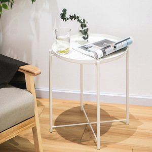 Ferro Balcone <span class=keywords><strong>Tavolino</strong></span> Da Caffè Piccola Rotonda Multi-funzione Tavola Rotonda Per Il Sofà Lato Soggiorno - Product Image 4