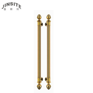 Manija de puerta de lujo de oro rosa antiguo vintage de buena calidad - Product Image 3