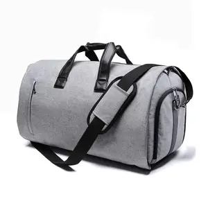 2 in 1 Hanging Suit Duffle Travel Bags Luggage Carry on Blazer Fabric Garment Bag