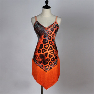 Váy nhảy <span class=keywords><strong>Latin</strong></span> chất lượng cao, gợi cảm, dành cho nữ, có tua rua và đính đá. - Product Image 4