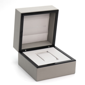 Di lusso grigio freddo DELL'UNITÀ di elaborazione di cuoio della cassa per orologi contenitore di vigilanza di cuoio di trasporto del commercio all'ingrosso su ordinazione - Product Image 5