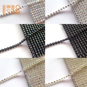 Ss8/ss10/ss16 유효한 단일 행 플라스틱 라인 석 트림 - Product Image 5
