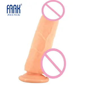 FAAK Chinese Supplier Super Soft Realistic PVC Dildo Huge dildo and Sex Toys Online Store