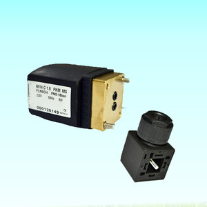 12 v 24 v voltios dc 220 v ac 5 2 5 3 vías neumática aire 1089070202 válvula de solenoide para compresor de aire de tornillo - Product Image 1
