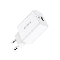 Chargeur mural rapide BOROFONE BA21A 1 port QC3.0 EU
